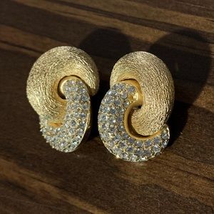 Christian Dior clip-on earrings vintage authentic